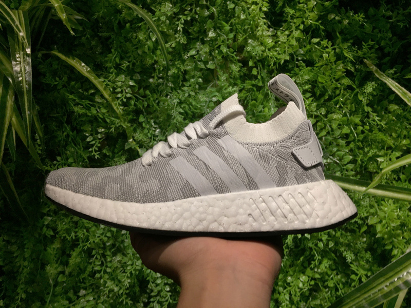 Adidas NMD R2 Primeknit Grey Red BY9410